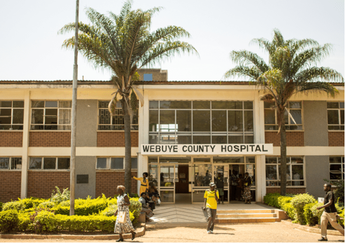 Outside of the Bungoma County hospital