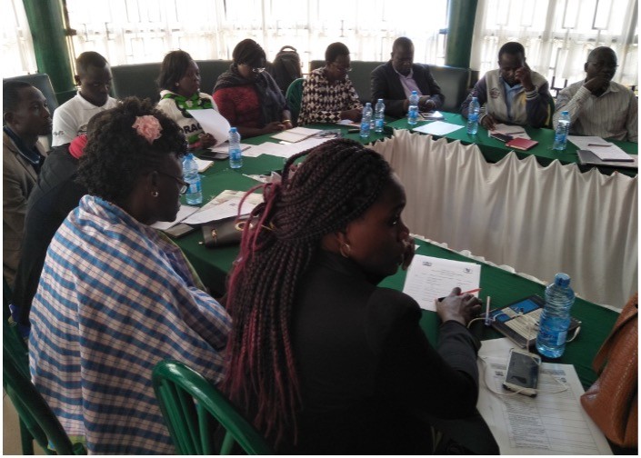 Members of the County Assembly attending a review meeting.